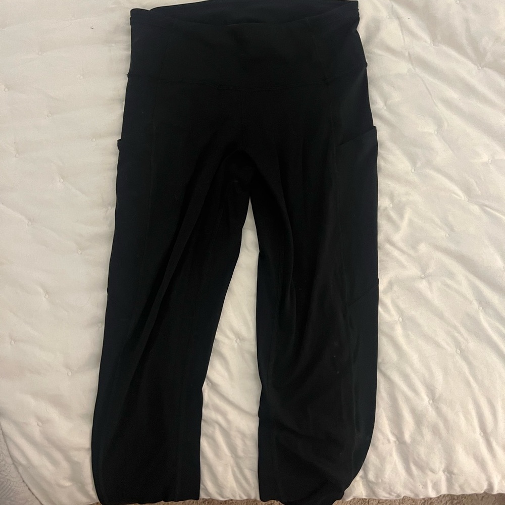 Lululemon black Fast and Free Legging with pockets